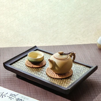 Vale Küçük çay tepsisi Japon Ahşap Lüks Gıda Kuru Meyve Servis çay tepsisi Masası Vintage Plato Lüks Ofis Aksesuarları YY50TT
