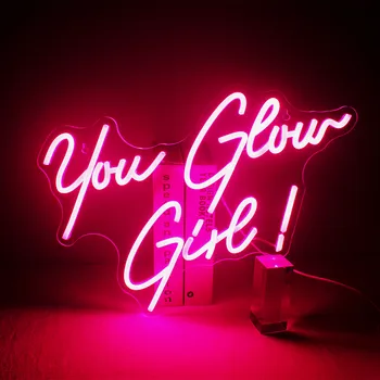 Kızdırma Kız Neon Burcu Özel led ışık Düğün Nişan Süs Doğum Günü Partisi Bar Ev Dükkanı Akrilik Sanat Duvar Süslemeleri Hediye