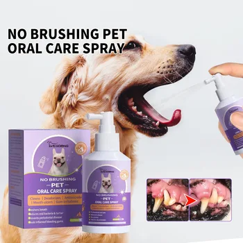 50 Mlpet Oral Temizlemek Sprey Köpekler Kediler Diş Temiz Deodorant Önlemek Calculus Kaldırmak Yavru Kötü Nefes Pet Malzemeleri Tazelemek Nefes