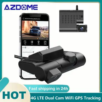 AZDOME C9 Pro 4G araba dvr'ı Çift Lens HD 1080P Canlı Video GPS İzleme WiFi Uzaktan İzleme Dash kamera kamera kaydedici Ücretsiz web uygulaması