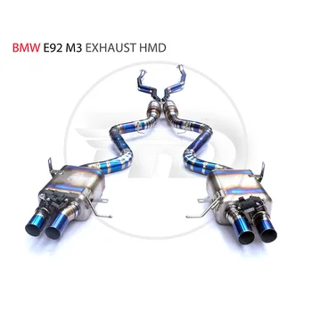 Titanyum Alaşımlı Egzoz Borusu Manifoldu İniş Borusu BMW için Uygundur M2C M3 M4 E92 F82 Otomatik Modifikasyon Elektronik Vana