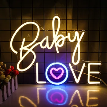 Wanxıng Bebek Aşk Neon Burcu LED Aydınlatmaları İtirafları Düğün Teklif Parti Ev oda duvar dekorasyonu Estetik çocuk Hediyeleri