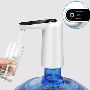 Elektrikli su sebili otomatik Namlulu Su Pompası USB Şarj Taşınabilir Su İçecek Dağıtıcı Su Kalitesi İzleme İle