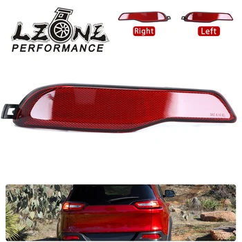LZONE-Sol Sağ Sürücü Yan Arka Tampon Reflektör Şeritler Jeep Cherokee 2014-2018 İçin 68105145AC 68105144AC JR-CDD20-L / R