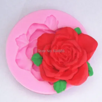 çiçek 3D silikon fondan kek kalıpları sabun çikolata kalıp mutfak pişirme Sugarcraft FM179