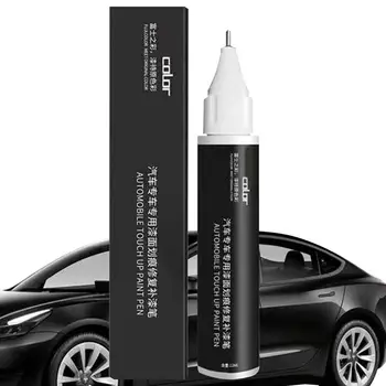 12ml araba boyası Çizik Onarım Kalem Tesla Modeli 3 XYS Boya Temizleyici Boyama işaretleyici fırça uçlu kalem Lastik Sırtı Bakımı İçin Sprey Boya