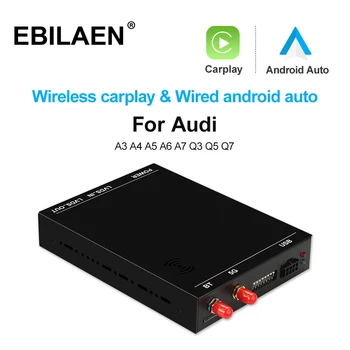 Kablosuz Carplay Modülü Dekoder Kutusu A3 A4 A4L A5 S5 A6 A7 Q2 Q3 Q5 Q7 A1 MMI Sistemi Ayna Bağlantı USB Android Otomatik DSP Kamera