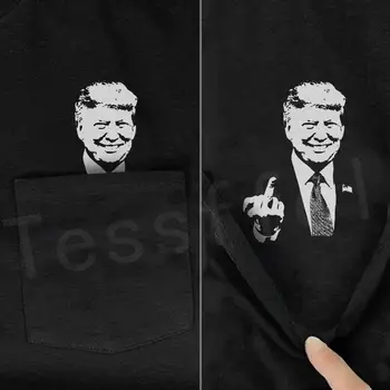 2020 Yeni NewFashion Donald Trump Cep T-shirt Komik Harajuku Streetwear Yaz Casual pamuklu üst giyim Tees Kısa kollu Gömlek N1