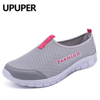 Ayakkabı Kadın Ayakkabı 2020 Yaz Nefes Örgü Slip-on ayakkabılar Kadın koşu ayakkabıları Ultralight Bayanlar Spor Yürüyüş