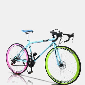 24 Hız Otoyol Ölü Sinek Bisiklet Değişken Hız Katı Lastik Viraj Kolu Kas Canlı Çift disk fren Öğrenci Erkek Kadın