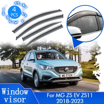 4x Cam MG ZS EV ZS11 2018 2019 2020 2021 2022 2023 Yağmur Güneş Pencere Siperliği Saptırıcı Tente ayar kapağı Araba Aksesuarları