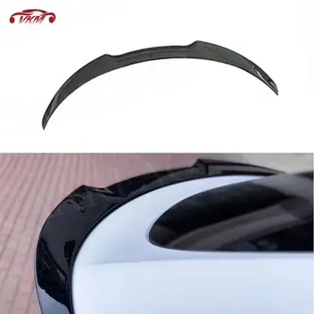 Karbon Fiber / ABS Arka Bagaj Kanat Spoiler Tesla Modeli Y 2021 + Ördek Gagası arka dudak spoiler Eklemek Araba Styling