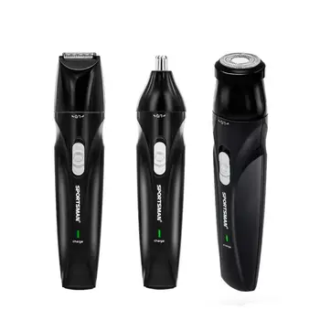 3İn1 erkek Elektrikli Tıraş Makinesi Burun Saç Düzeltici Şarj Edilebilir Kulak Sakal Düzelticiler USB Şarj Tıraş Makinesi Tıraş Makinesi Bayanlar için