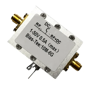 1 Adet Anten Analizörü Önyargı Koaksiyel Besleme Önyargı Tee 10 MHz-6 GHz Geniş Bant Mikrodalga Koaksiyel Önyargı