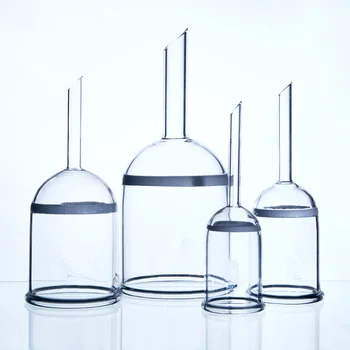1 adet 100 ml Cam Buchner Huni, G1-G5 1 # -5 # Filtre, Kimya laboratuvar cam eşyaları