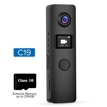 Danruıee C19 Mini Kamera WİFİ Hareket Algılama HD 1296 P OLED Dijital BodyCam Mikro Mıknatıs vücuda takılan kamera Kamera Bisiklet Moto DVR