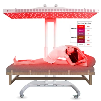 Kırmızı terapi lambası yakın kızılötesi tam vücut 630 660nm 810 830nm 850nm cihazı kızılötesi led kırmızı ışık terapisi paneli