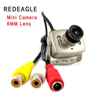 REDEAGLE 600TVL CMOS Analog Kamera Mini Ev Güvenlik Video Gözetim Kamera 6 adet 940nm IR Gündüz Gece Küçük AV Kameralar