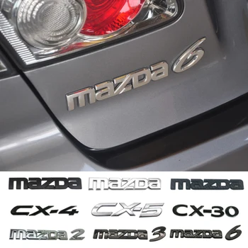 ABS araç amblemi Arka Gövde Mektup Çıkartmaları Mazda 3 6 8 2 CX5 CX9 CX30 RX8 323 CX7 CX3 MX3 CX4 Protege Rozeti Oto Dekorasyon