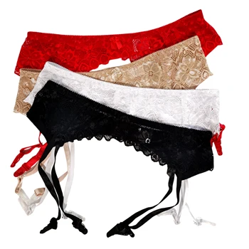 M L XL Büyük Boy Siyah/Beyaz/Kırmızı Dantel Jartiyer Çorap Seksi İç Çamaşırı Sıcak Kadınlar Düğün Jartiyer Kemer Erotik İç Çamaşırı