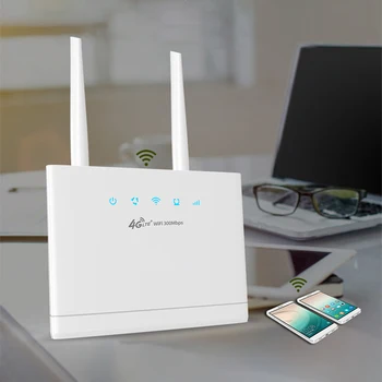 R311 4G Yönlendirici Kablosuz Modem 300Mbps 4G LTE Yönlendirici Harici Antenler SİM Kart Yuvası ile İnternet Bağlantısı Hızlı Ethernet Bağlantı Noktaları