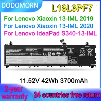 DODOMORN L18L3PF7 Dizüstü lenovo için batarya Xiaoxin 13-IML 2019 2020 IdeaPad S340-13IML L18C3PF8 L18M3PFB 11.52 V 42Wh 3700mAh