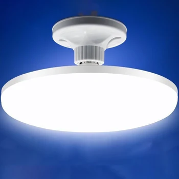 LED Ampul E27 Led Lamba Süper Parlak 12W 15W 20W 30W 220V UFO Led ışıkları Kapalı Sıcak Beyaz Aydınlatma masa lambaları garaj ışığı