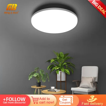 LED panel lambası doğal ışık 48W 36W 24W 18W 13W 6W LED tavan ışık AC85-265V Modern yüzeye monte aydınlatma ev yatak odası için