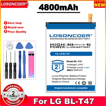 LOSONCOER 4800mAh BL-T47 Cep Telefonu Pil İçin LG G9 Kadife LMG900TM Kadife 5G G910 G900VM G900EM Pil