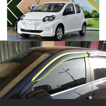 Araba Vücut Şekillendirici Sticker Plastik pencere camı Rüzgar Visor Yağmur / Güneş koruyucu havalandırma Parçaları BYD E1 2019 2020 2021 2022