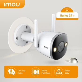 IMOU Bullet 2S 1080P IP Kamera Açık Tam Renkli Gece Görüş WİFİ Sokak Kamera IP67 Hava Koşullarına Dayanıklı Açık Video Gözetim