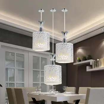 Modern Led kolye ışık AC220V E27 yaratıcı kolye lamba restoran kahve barı yatak odası oturma odası dekoratif asılı lamba