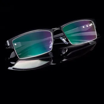 OEYEYEO Yeni İş Moda Çelik Gözlük Çerçevesi erkek Basit Atmosfer Metal Çerçeve Optik Miyopi Gözlük Çerçevesi 66071