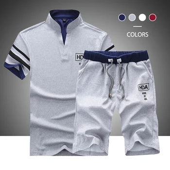 2023 Yaz Yeni Erkek Şort Setleri Kısa Kollu T Gömlek + Şort Baskı Erkek eşofman takımı erkek Marka Giyim 2 Parça Setleri