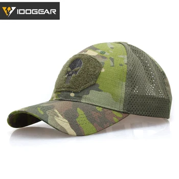 IDOGEAR Kafatası Airsoft beyzbol şapkası Baba Şapka güneş şapkaları Şapkalar Camo Askeri Avcılık Spor Kapaklar 3613