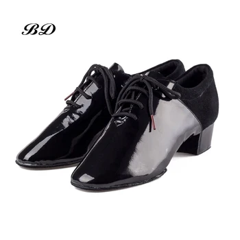 Ithal Patent Deri Latin Dans Ayakkabıları Balo Salonu Ayakkabı Modern Yumuşak İnek Derisi Taban Çok Giyilebilir Topuk 4.5 cm BD 449 CAZ ayakkabı sıcak