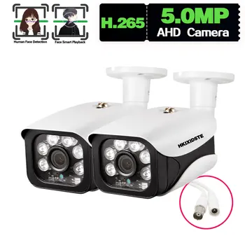 H. 265 XMEYE 5MP AHD CCTV Güvenlik Kamera Açık IP66 Su Geçirmez gece görüş Hareket Algılama video Gözetim Kamera BNC 2K