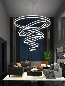 Iskandinav modern halka LED tavan ışık oturma odası için uygun, yemek odası, ev dekorasyon iç mekan aydınlatması asılı lambalar