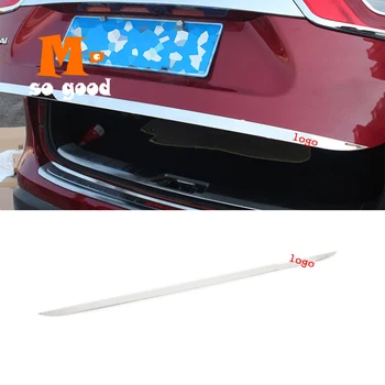 Oto Dış Aksesuarları Sticker Trim Paslanmaz Çelik 2015 2016 2017 2018 Nissan Qashqai için J11 Arka bagaj Muhafazası Gövde kapak
