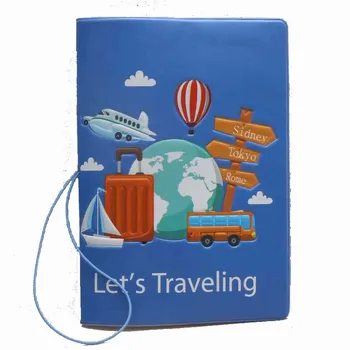 Moda Seyahat Kadın Erkek Pasaport Kapağı Pu Deri Seyahat KIMLIK Kredi Kartı Pasaport Tutucu Paket Cüzdan Çanta Kılıfı