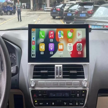 Android Toyota Land Cruiser Prado 150 2018 -2022 İçin Araba Multimedya Video Oynatıcı oto GPS Navigasyon Radyo DSP Kafa Ünitesi Carplay