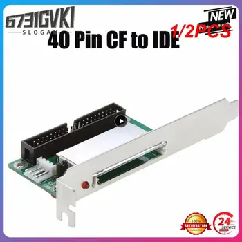 1/2 ADET 40-Pin CF kompakt flash kart 3.5 IDE dönüştürücü adaptör PCI braketi arka panel