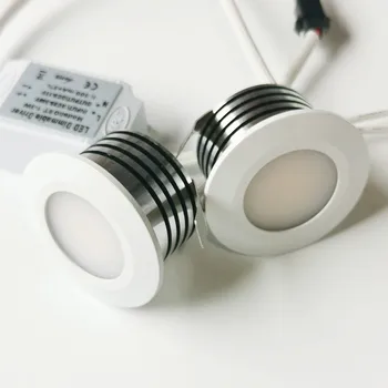 LED mini Downlight dolap altı spot ışığı COB 5W Tavan Gömme Lamba AC85 - 265V Kısılabilir ışıklar sürücü ile