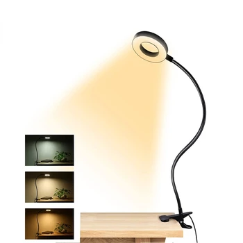 USB Kelepçe Kitap Gece Lambası çalışma okuma ışığı 48 LEDs Klip masa lambası 360 ° Esnek Gooseneck okuma masası ışık Göz Bakımı
