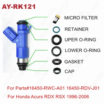 40 kitleri yakıt enjektörü tamir takımları Honda Acura RDX Denso Enjektörleri 410cc B16 B18 K20 K24 DC EG EK ITR TO Tipi AY-RK121