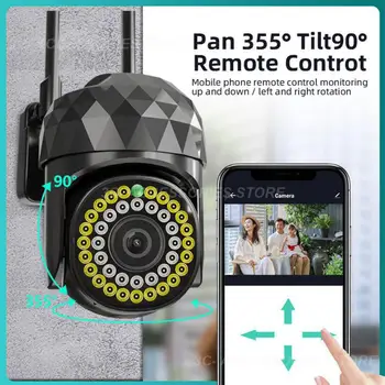 Alarm Algılama 1080p Güvenlik Kamera 39led Gözetim Kamera Sesli İnterkom Gece Ptz Kamera Hareket Algılama
