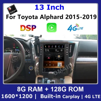 Büyük ekran 13 İnç Toyota Alphard 2015-2019 İçin Android 11 Araba Multimedya DVD Stereo Radyo Çalar GPS Navigasyon CarPlay Otomatik