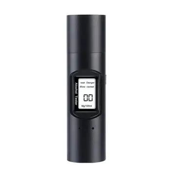 Alkol Test Cihazı Yüksek Doğruluk Dijital Breathalyze lcd ekran USB şarj Nefes Alkol Test Cihazı Polis Sarhoş Sürücü