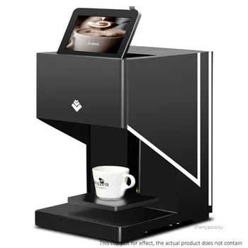 Kahve çekme çiçek makinesi otomatik dokunmatik renkli ekran kahve dükkanı süt çaylı içecek baskı çiçek makinesi desen makinesi 220v