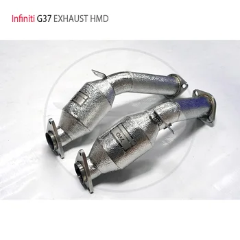 HMD Egzoz İniş Borusu Infiniti G37 Araba Aksesuarları Katalitik Konvertör Manifoldu Kedisiz Başlık